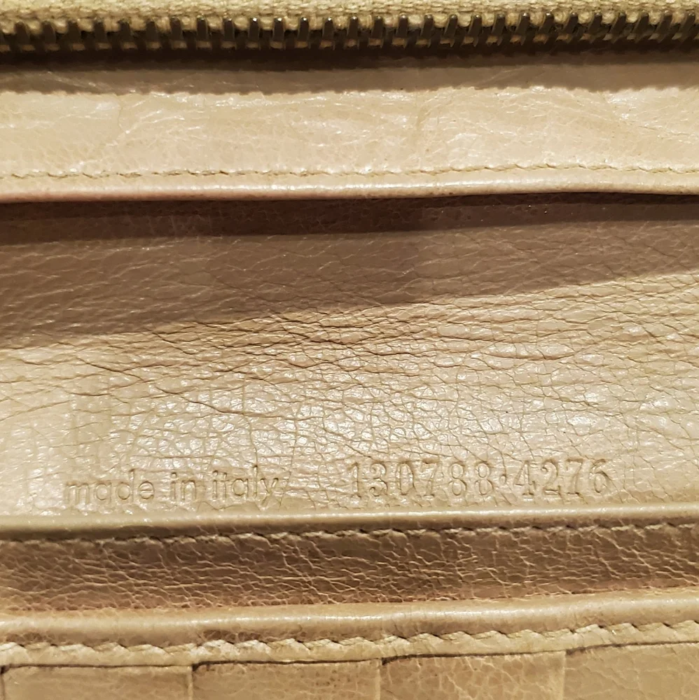Balenciaga Long Tan Leather Wallet - Picture 7 of 15